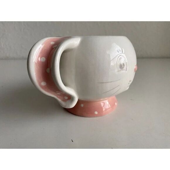 Easter Dottie Bunny Ceramic Short Mug Spring Johanna Parker Transpac NEW - Picture 4 of 12